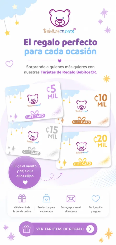 bebitoscr gift card tarjeta de regalo para bebés