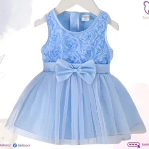 Vestido Celeste 3T