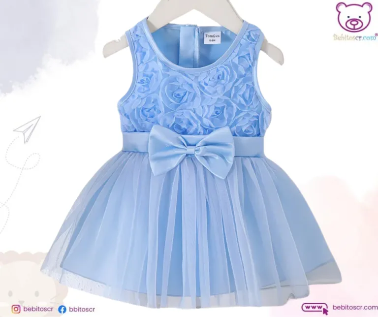 Vestido Celeste 3T