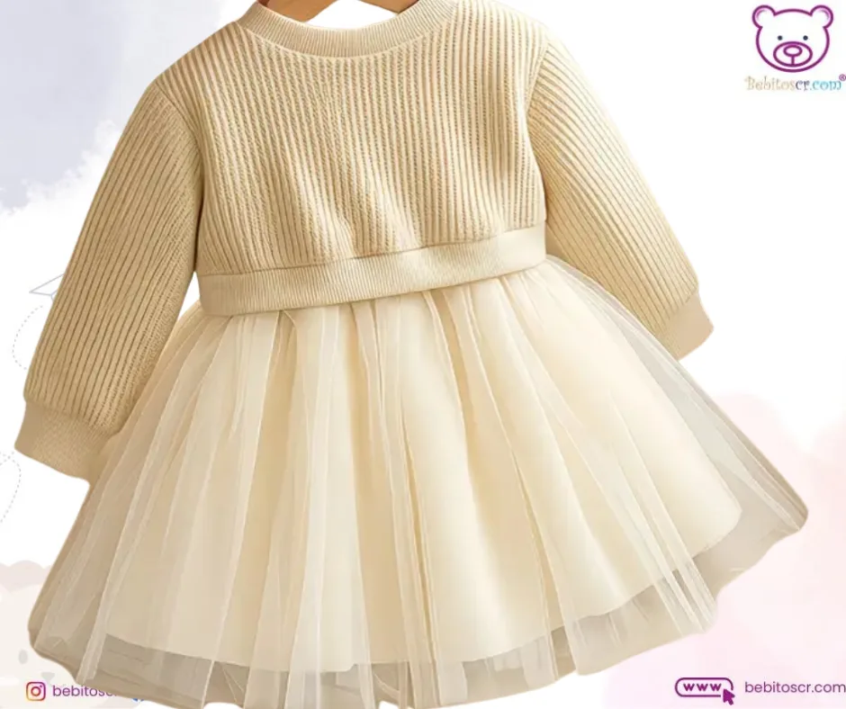 Vestido Beige 24M - Imagen 2